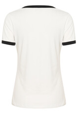 Kaffe Kaffe - Lilian Tee (Chalk / Black Heart)