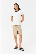 Kaffe Kaffe - Lilian Tee (Chalk / Black Heart)