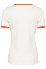 Kaffe Kaffe - Lilian Tee (Chalk / Grenadine)