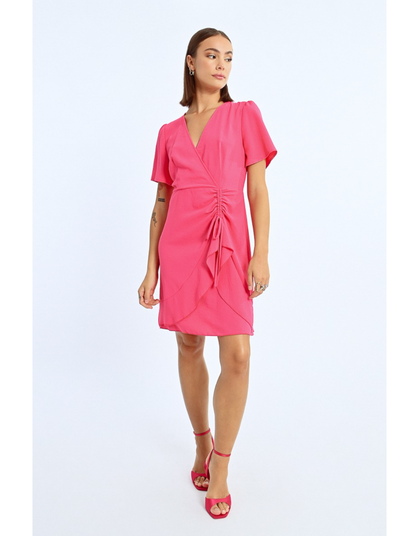 Molly Bracken Molly Bracken - Wrap Dress (Fuschia)