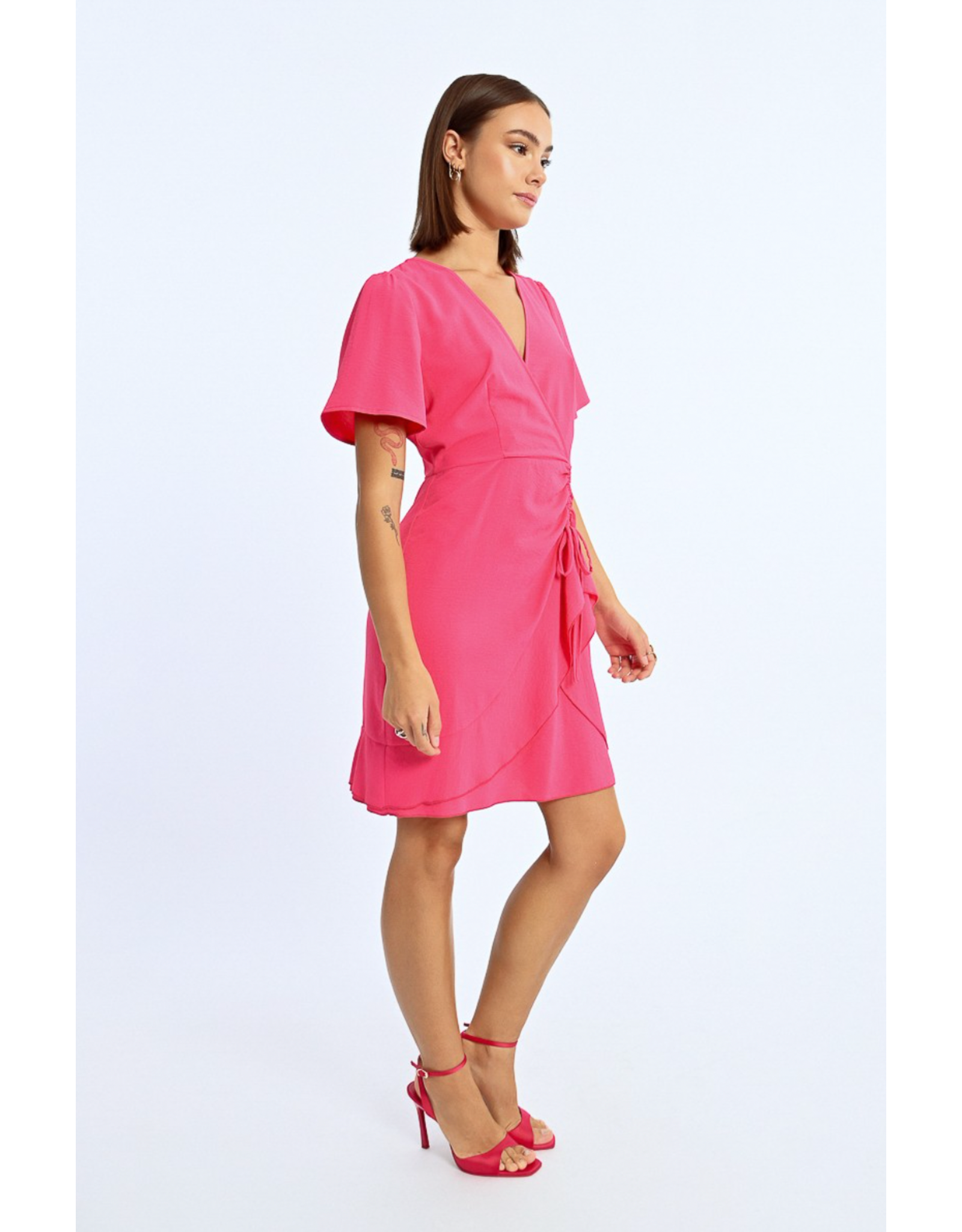 Molly Bracken Molly Bracken - Wrap Dress (Fuschia)