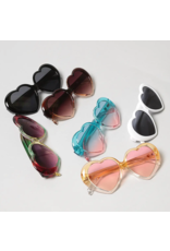 Fashion City Heart Shaped Frame Sunglasses (Assorted Colours)