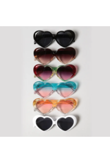 Fashion City Heart Shaped Frame Sunglasses (Assorted Colours)
