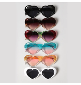 Fashion City Heart Shaped Frame Sunglasses (Assorted Colours)