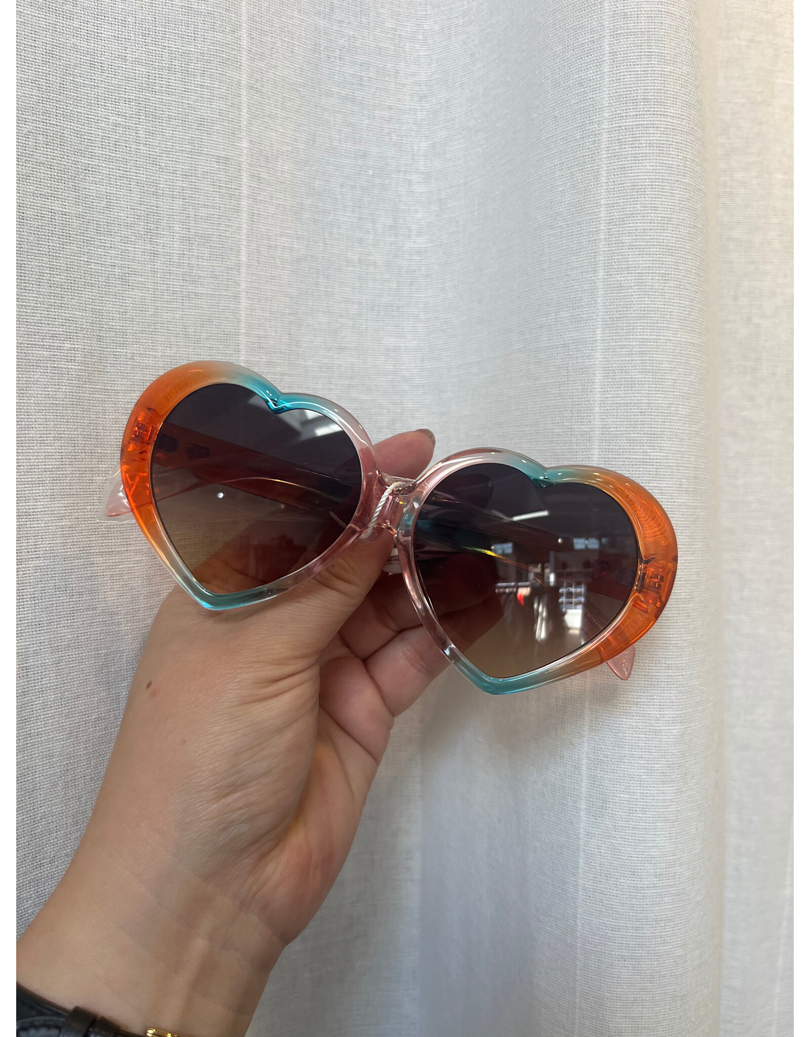 Fashion City Heart Shaped Frame Sunglasses (Assorted Colours)