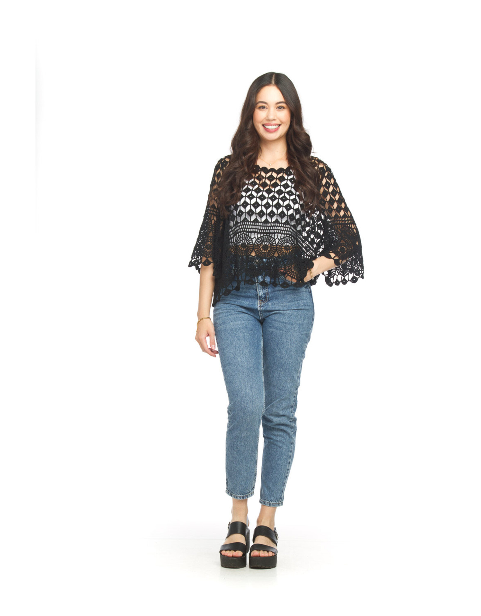Papillon Papillon - Crochet Lace Pullover (Black)