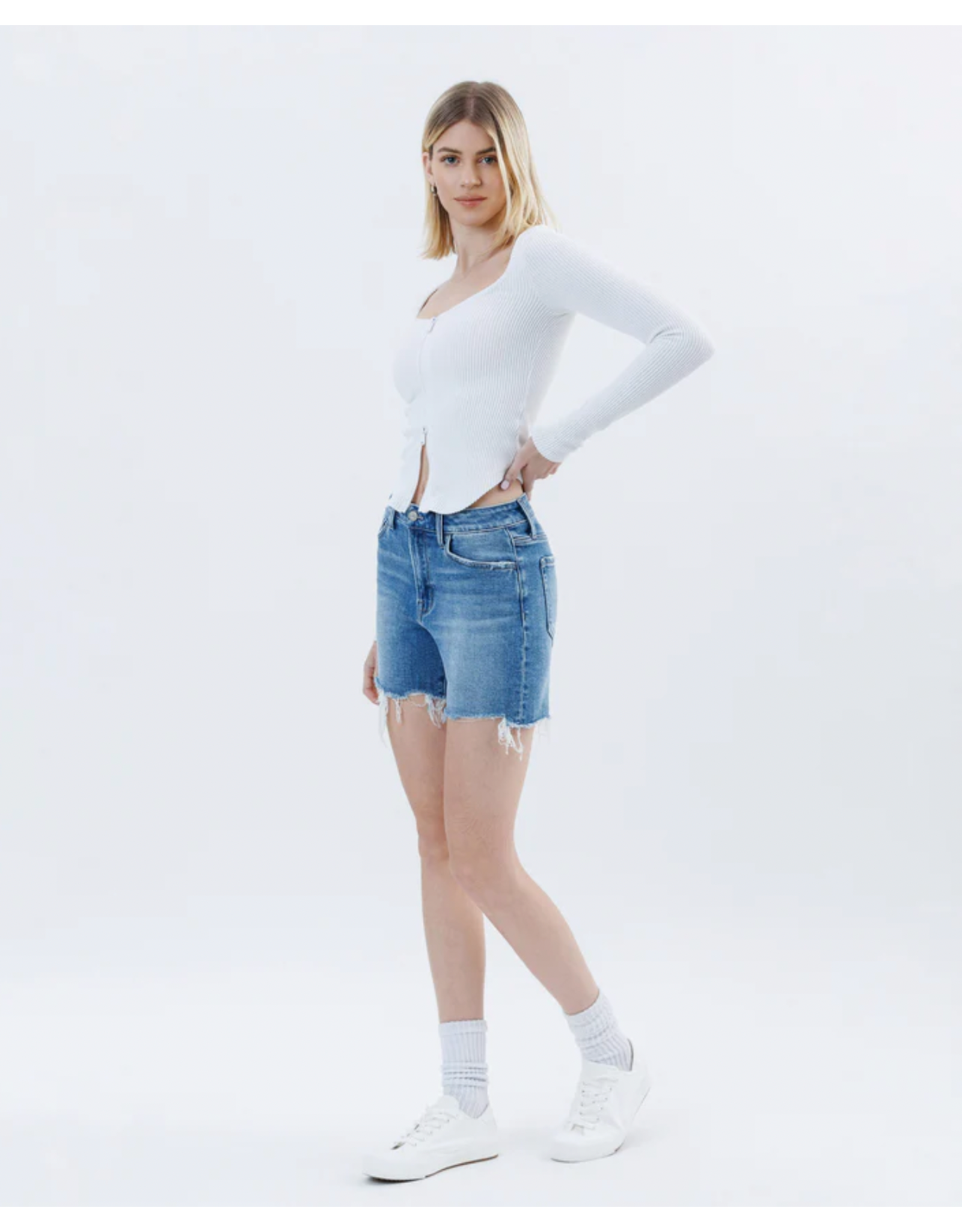 VERVET VERVET - Jayde High Rise Boyfriend Short (Open minded)