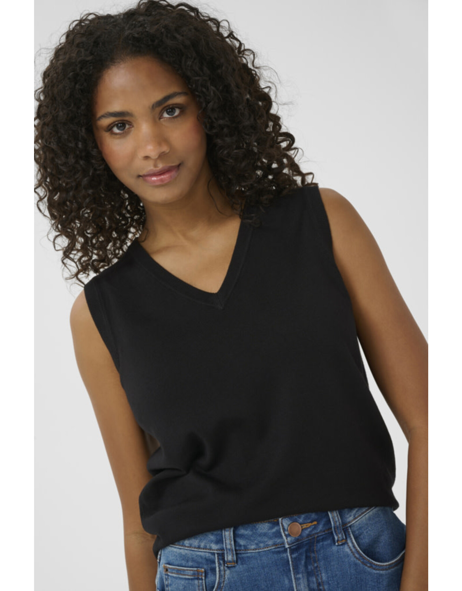 Kaffe Kaffe - Lizza Knit Vest (Black Deep)