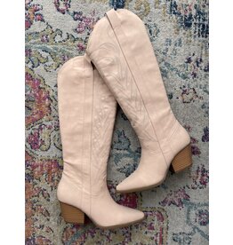 Qupid Vaca 35 western boot (nude nubuck)