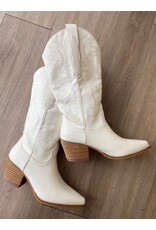 SOTD Hanan western boot (white)