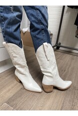 SOTD Hanan western boot (white)