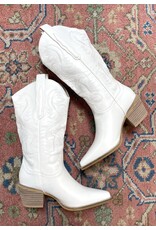 SOTD Hanan western boot (white)
