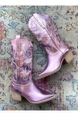 Let's See Style Hanan western boot (Pink metallic)