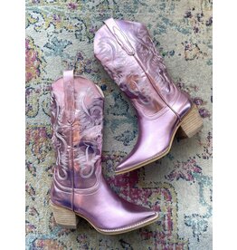 Let's See Style Hanan western boot (Pink metallic)