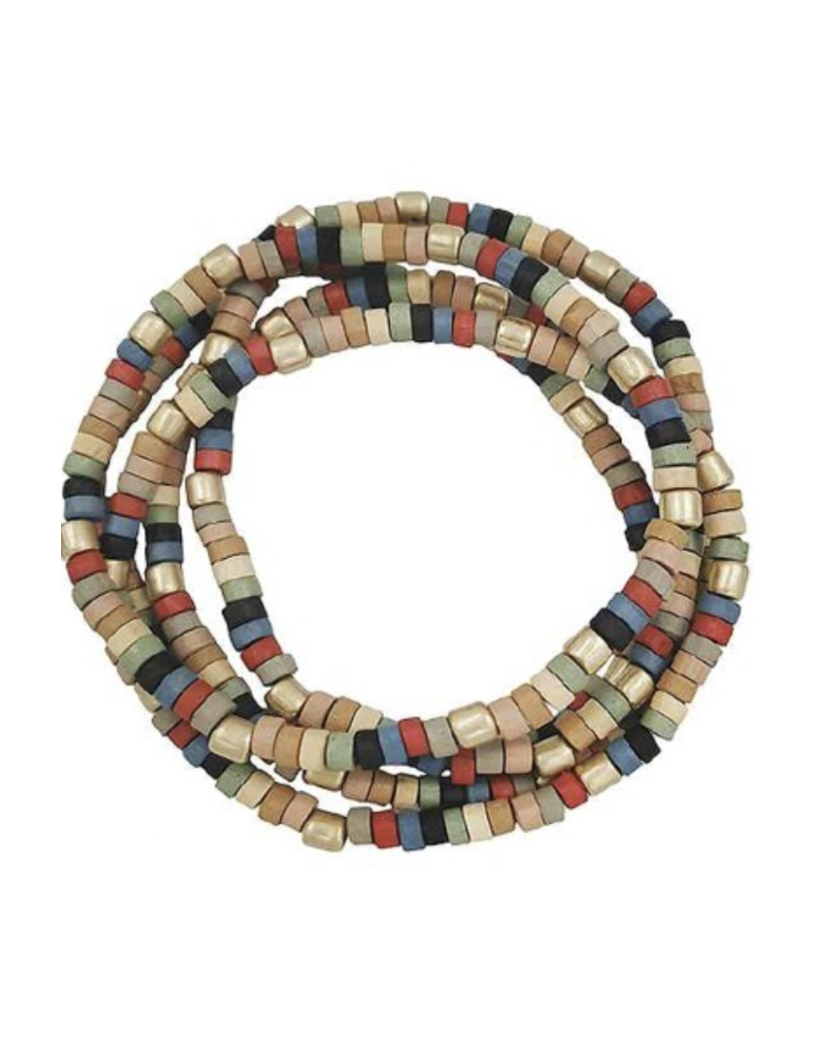 Blandice Wooden bead stretch bracelet