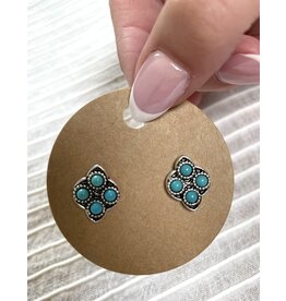 Blandice Western cluster stud earrings