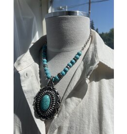 Blandice Turquoise pendant necklace