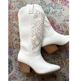 Qupid Vaca - Pearl western boot
