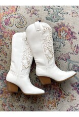 Qupid Vaca - Pearl western boot