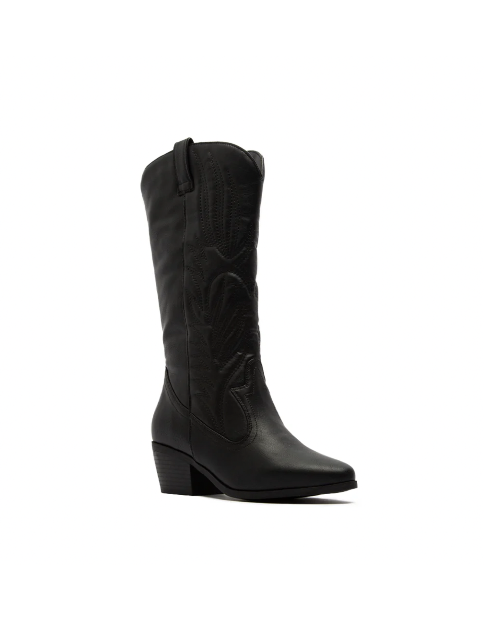 Qupid Montana western boot (Black Crinkle)