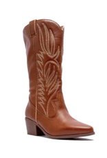 Qupid Montana western boot (Camel Crinkle)