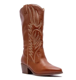 Qupid Montana western boot (Camel Crinkle)