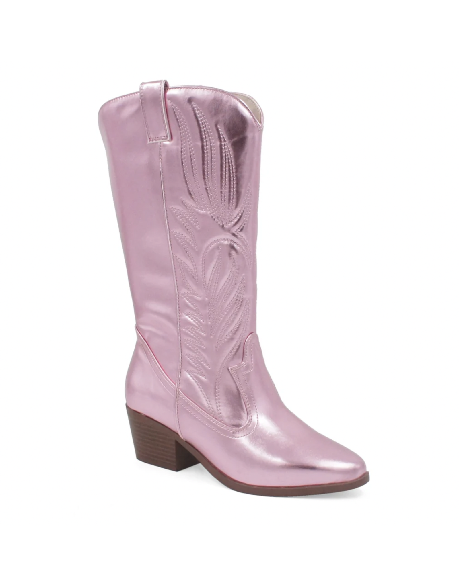 Qupid Montana western boot (Pink Crinkle)