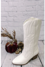 Qupid Montana western boot (White Crinkle)