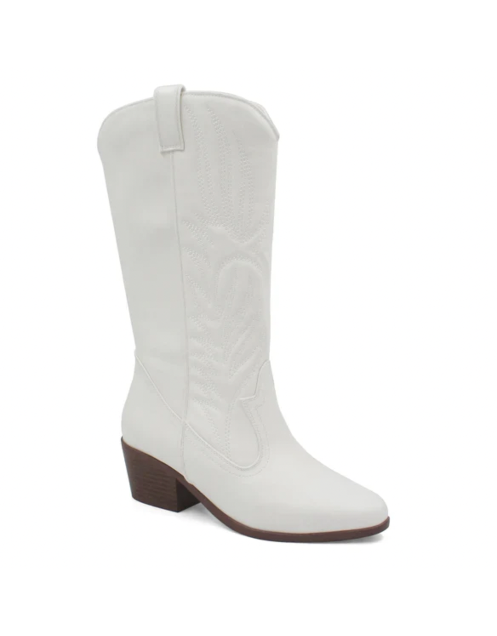 Qupid Montana western boot (White Crinkle)
