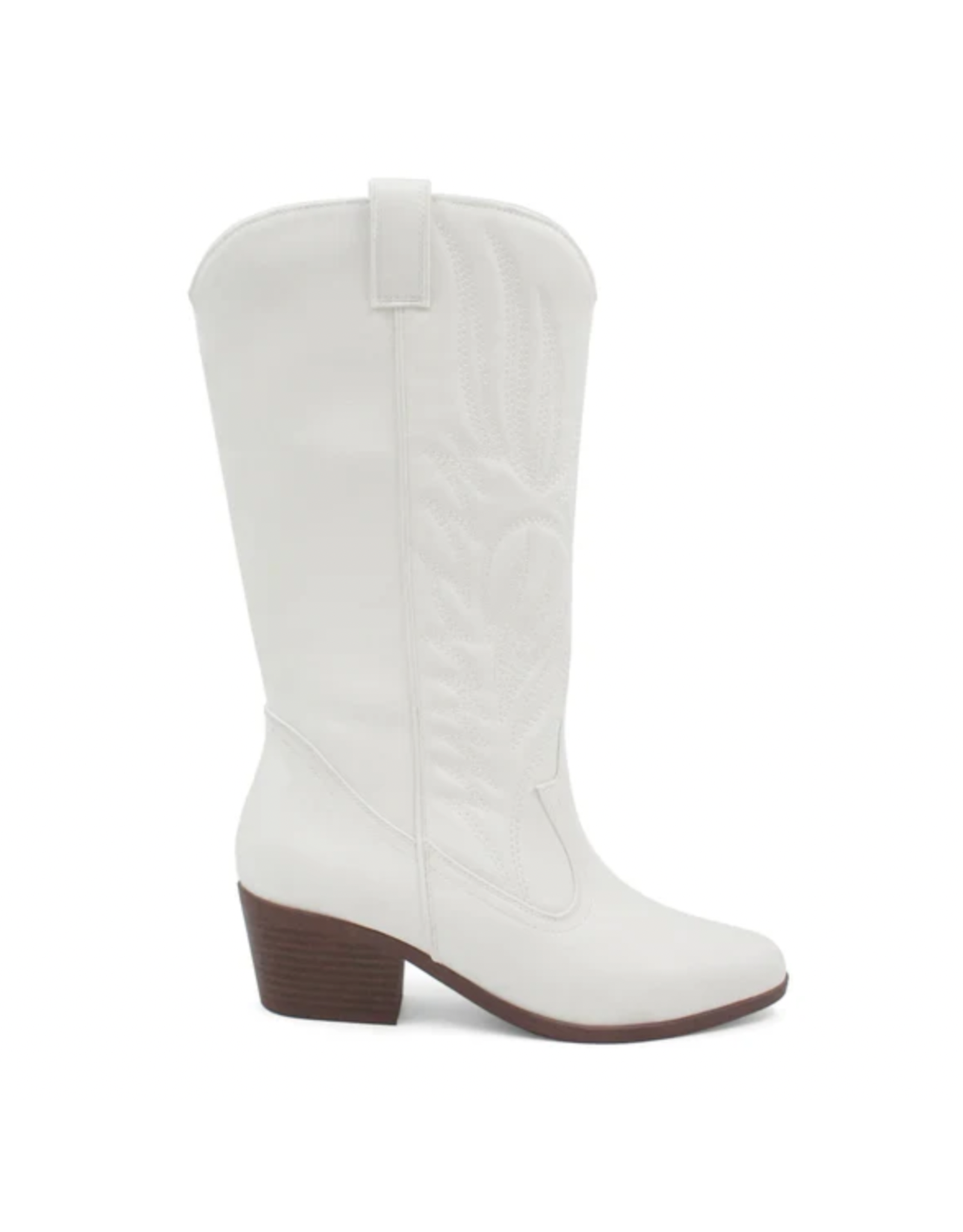 Qupid Montana western boot (White Crinkle)