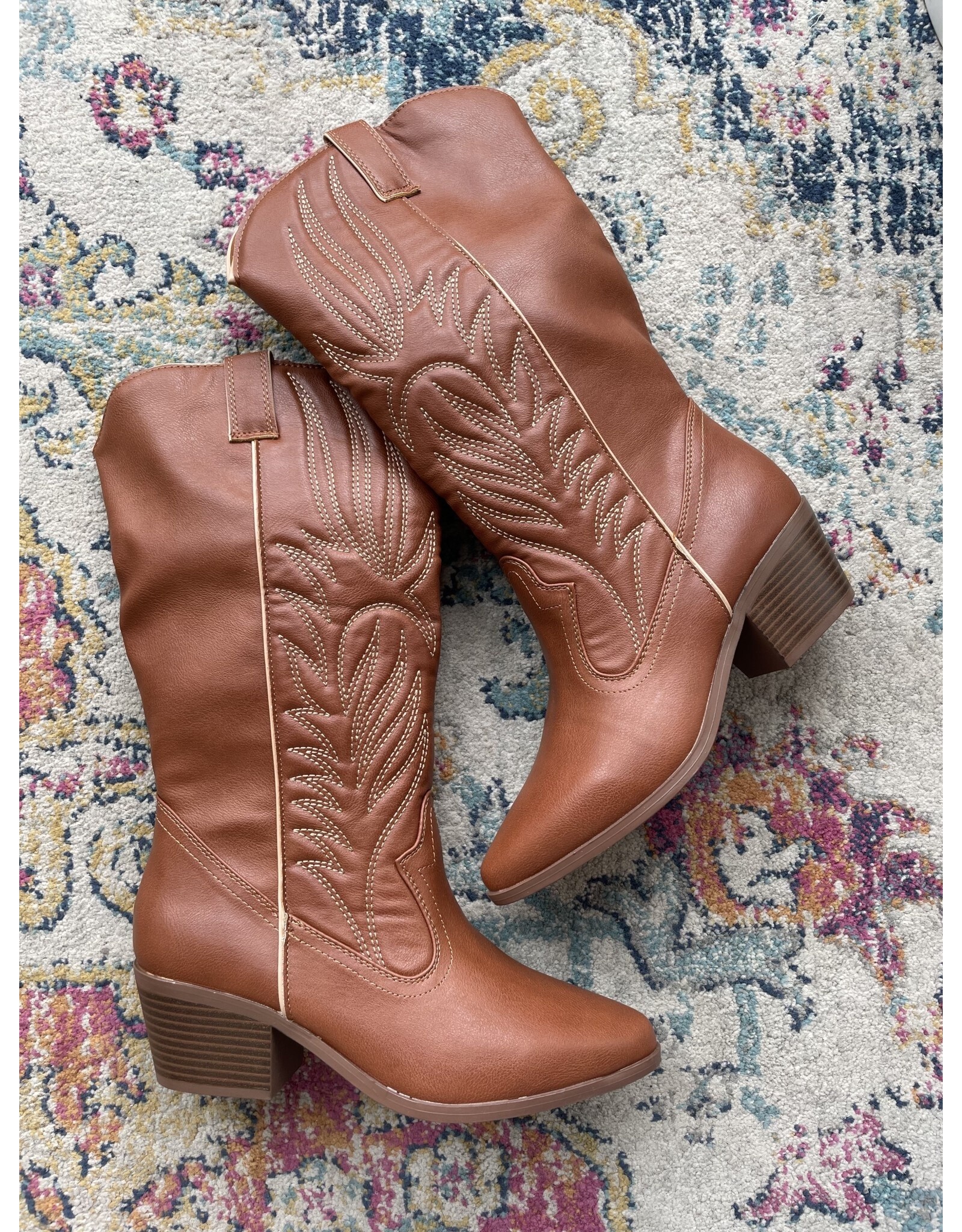 Qupid Montana western boot (chestnut)