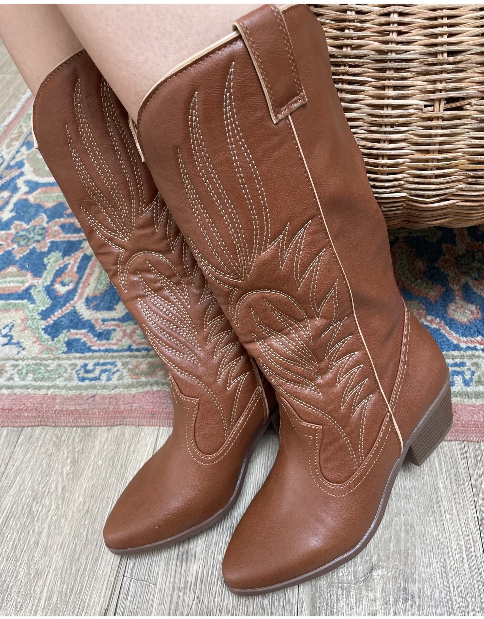 Qupid Montana western boot (chestnut)