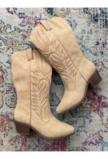 Qupid Montana western boot (Tan Nubuck)