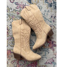 Qupid Montana western boot (Tan Nubuck)