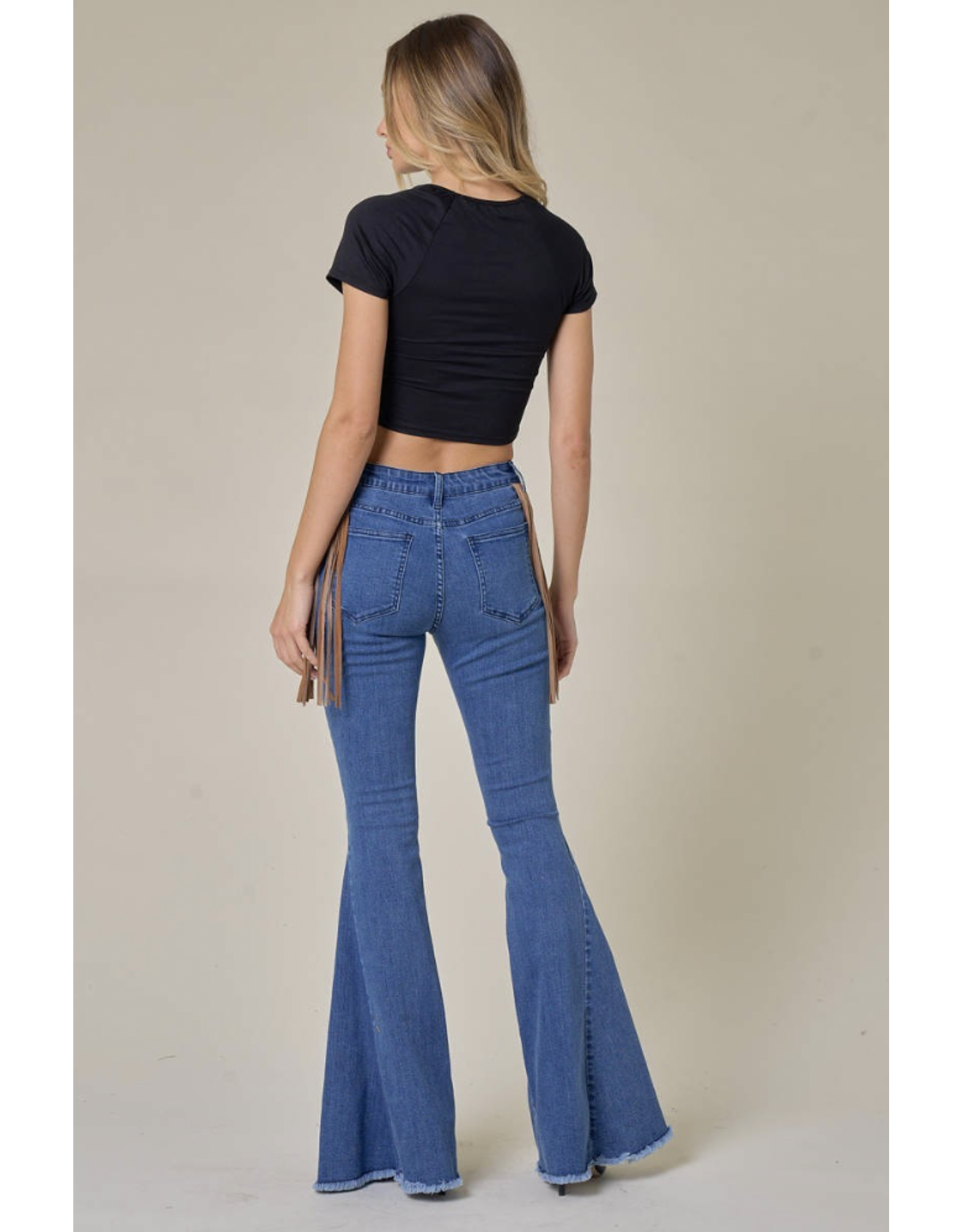 Saints & Hearts Saints & Hearts - Flare jeans with hip fringe