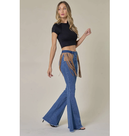 Saints & Hearts Saints & Hearts - Flare jeans with hip fringe