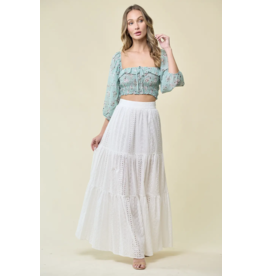 Saints & Hearts Saints & Hearts - Smocked top (sage)