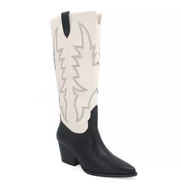 Qupid Vaca 77 western boot (Black / White)