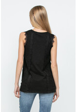 Vocal Vocal - Vintage lacey sleeveless top (black)