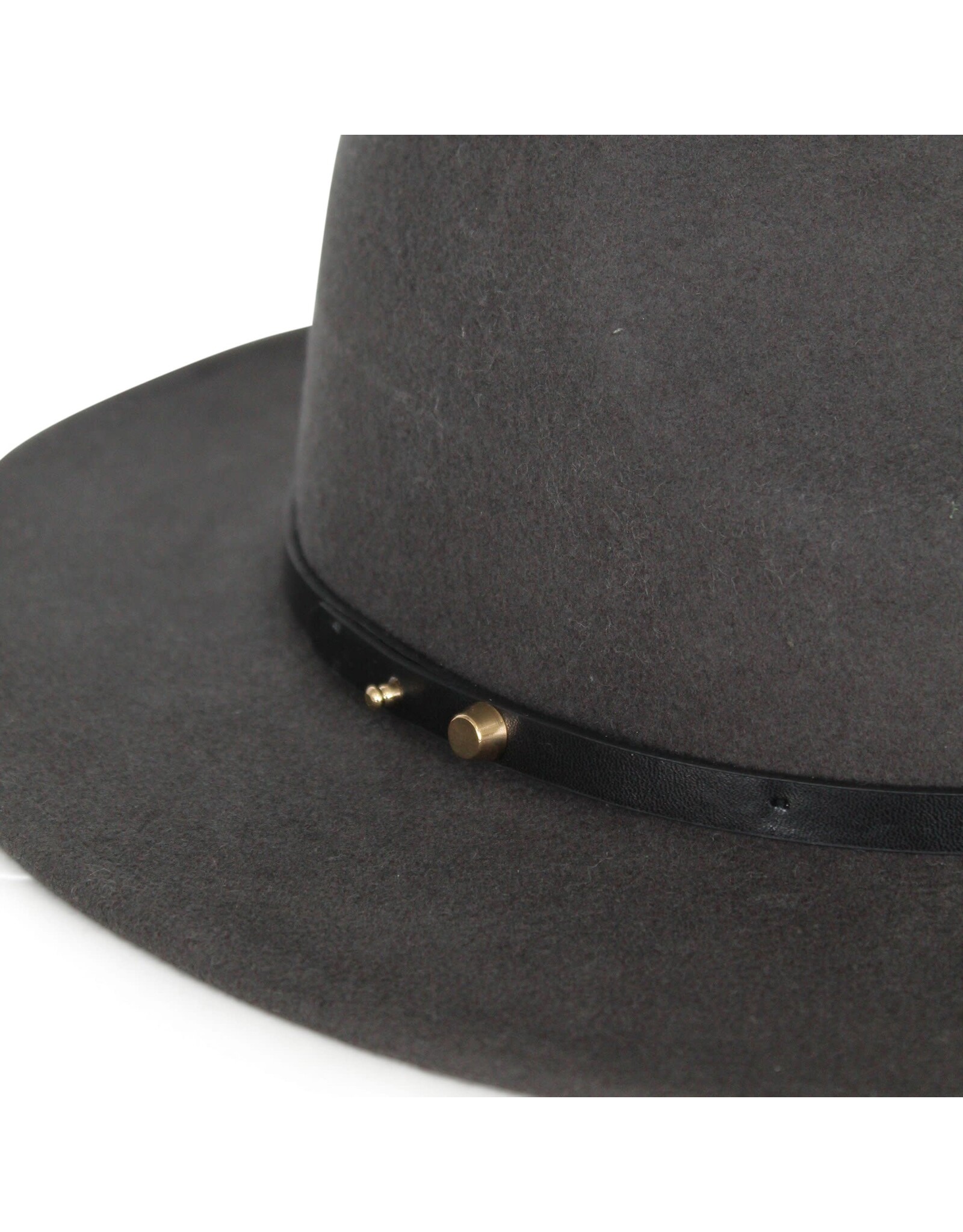 Ace of Something Ace of Something - Oslo fedora with folded edge and gold stud (steel)