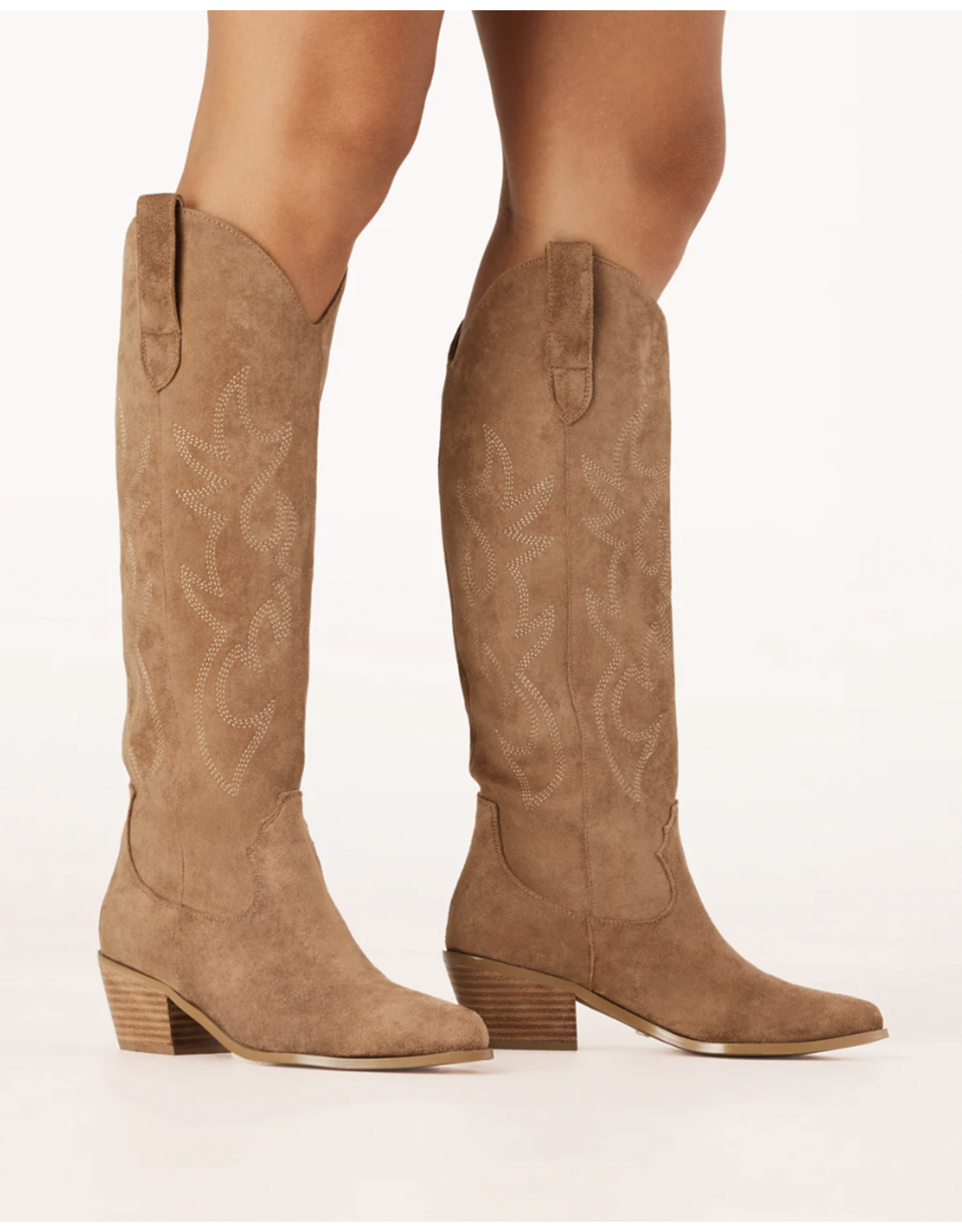 Billini - Urson Western Boot (Dark Tan Suede)