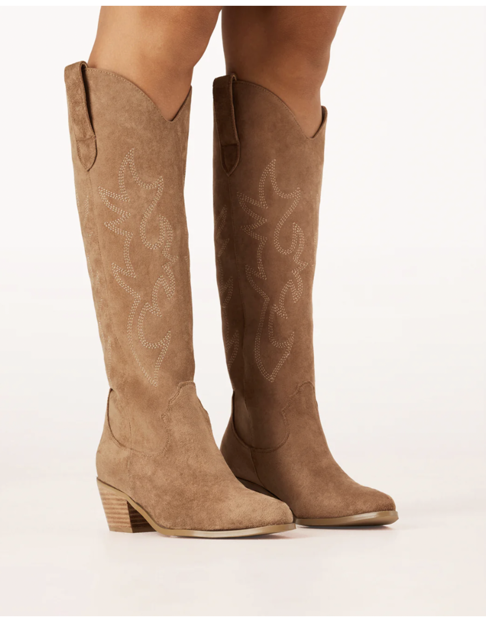 Billini - Urson Western Boot (Dark Tan Suede)