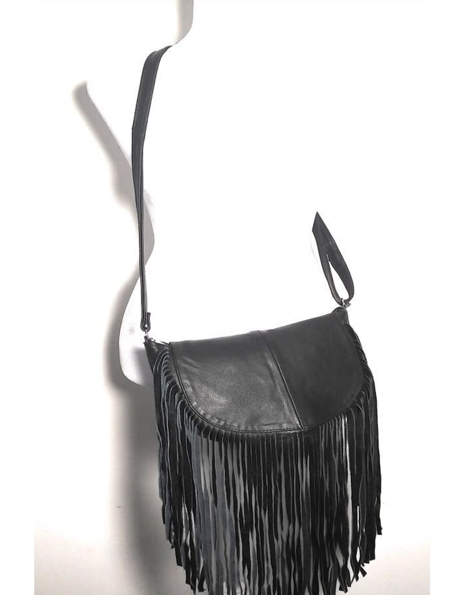 Bo Bags Bo Bags - Half Moon Leather Hobo Bag (black)