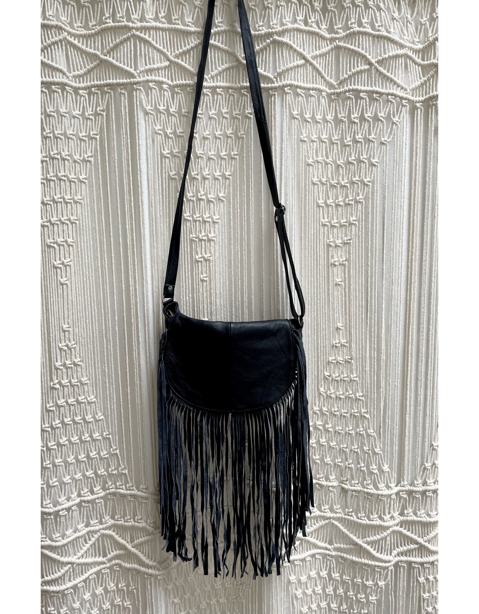 Bo Bags Bo Bags - Half Moon Leather Hobo Bag (black)