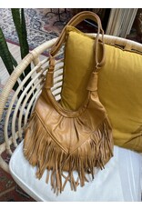 Bo Bags Bo Bags - Leather Fringe Handbag  (Camel)