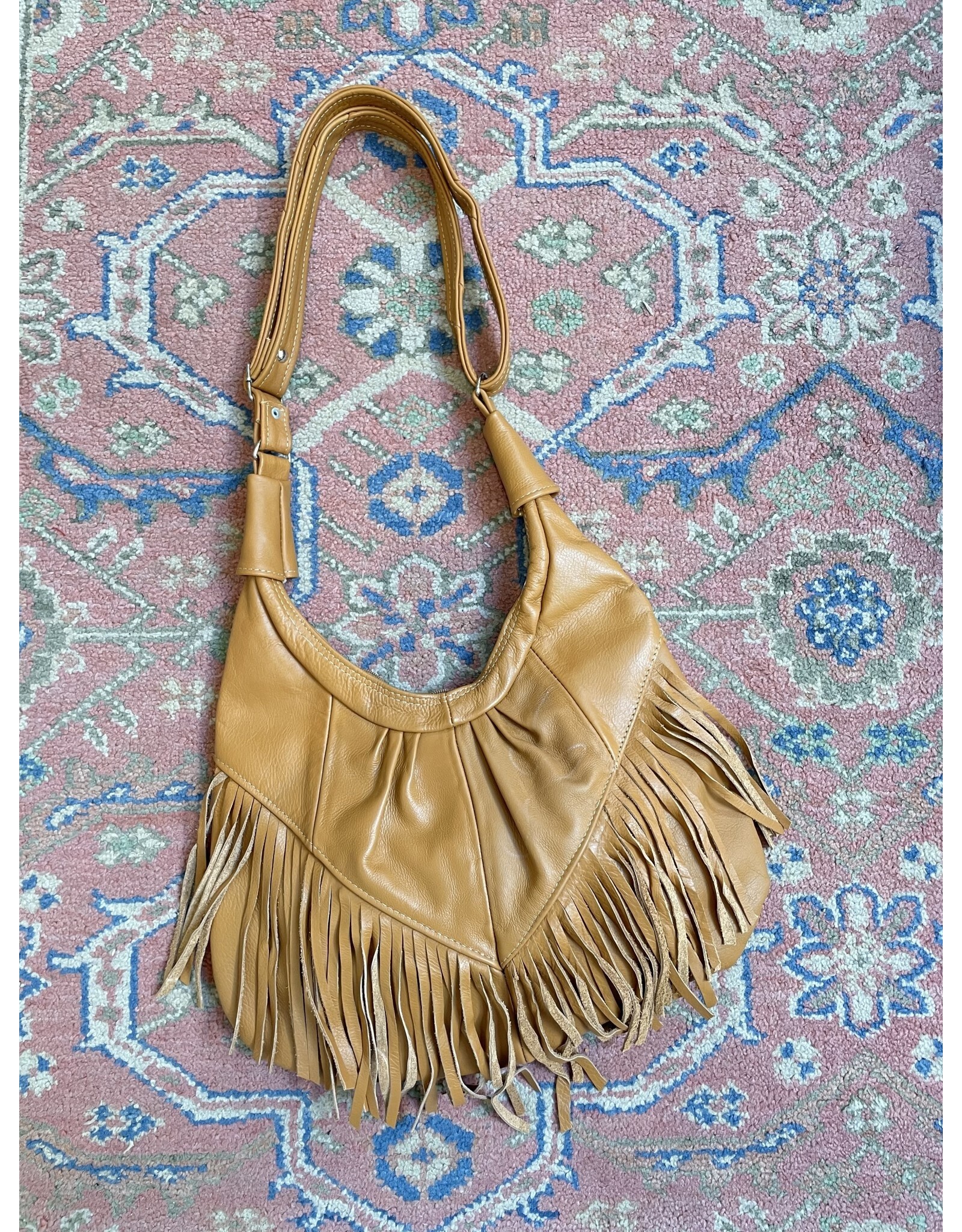 Bo Bags Bo Bags - Leather Fringe Handbag  (Camel)