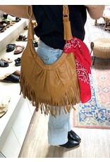 Bo Bags Bo Bags - Leather Fringe Handbag  (Camel)