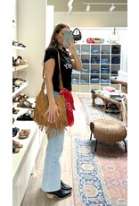 Bo Bags Bo Bags - Leather Fringe Handbag  (Camel)