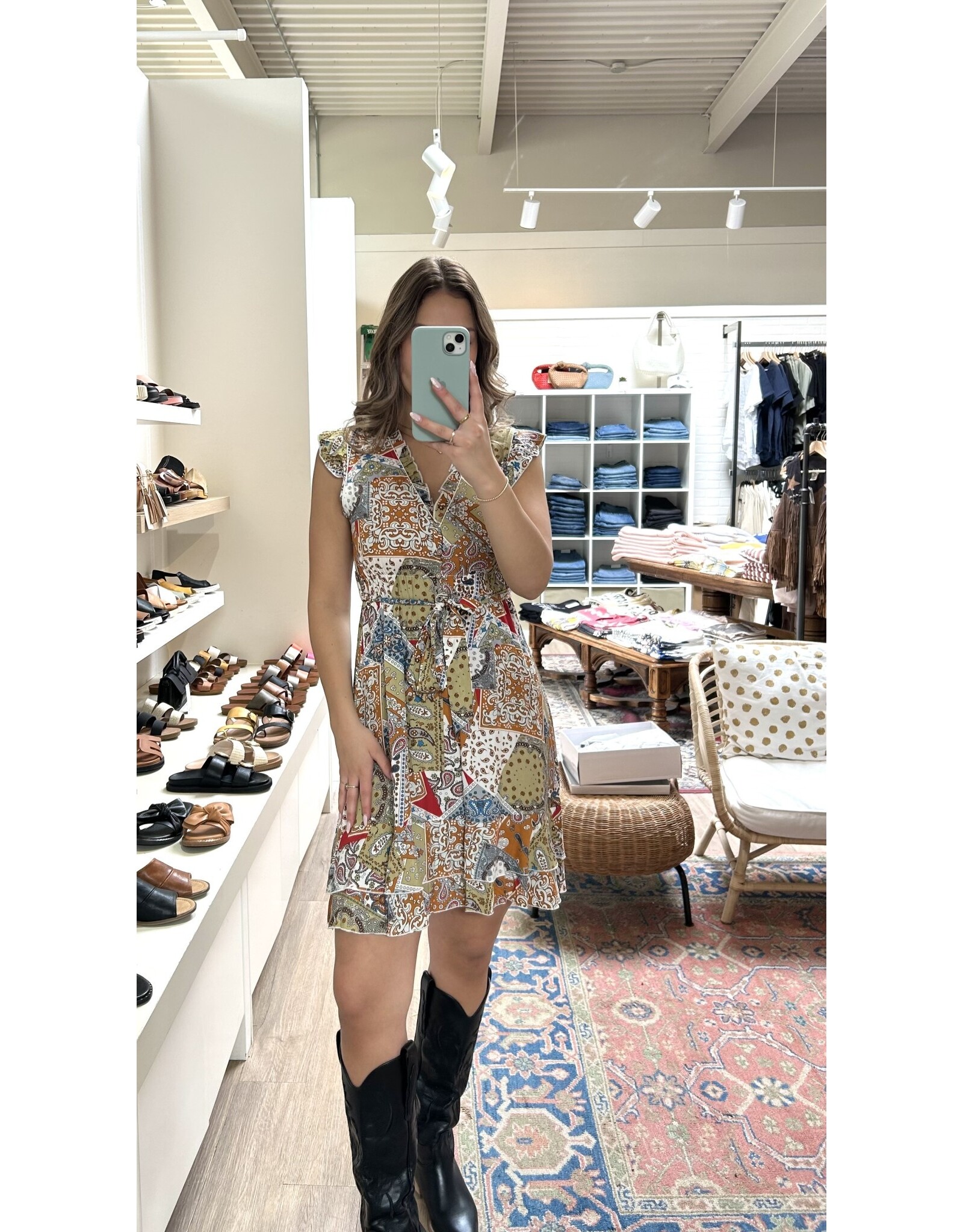 Papillon Papillon - Patchwork Print Dress