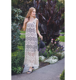Papillon Papillon - Crochet Dress (Beige)